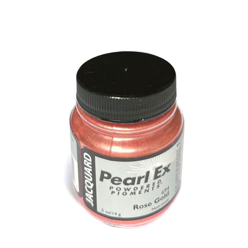 Jacquard Products - Pearl Ex Powdered Pigments, 21 g Farbstoff Pulver für Perlmutt- und Metalliceffekte - Farbe Rose Gold